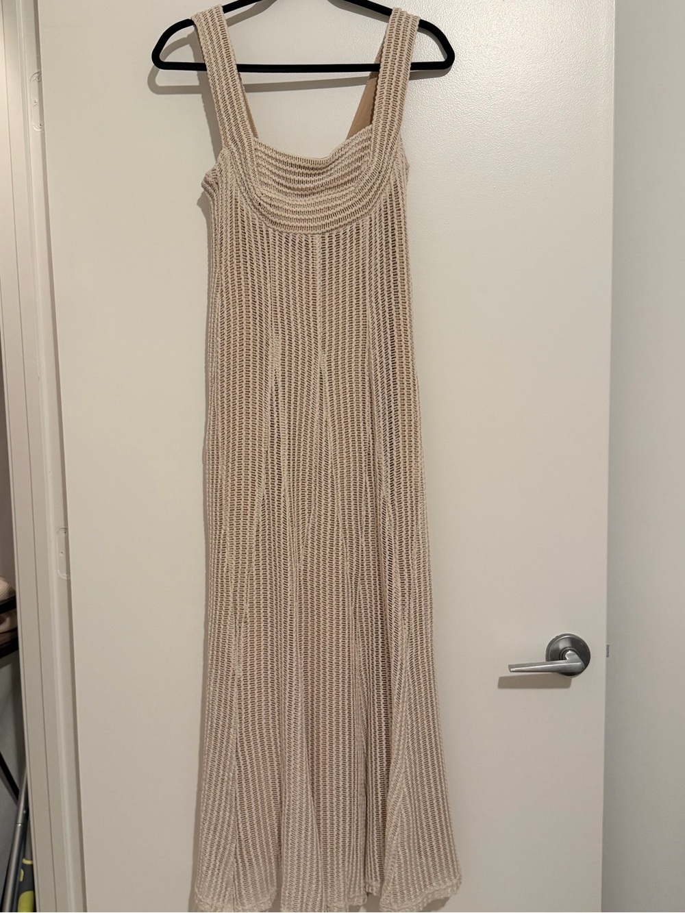 ANTONIO MELANI Cream Crochet Maxi Dress - Picture 2 of 3